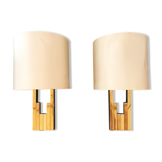 Pair of wall lights by Lumica 1970