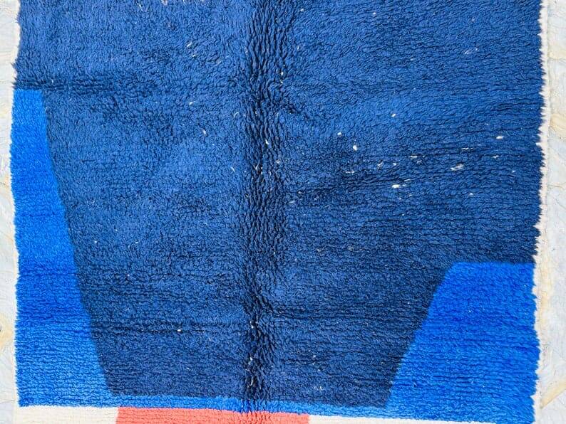 Handmade wool Berber carpet size 150 x 250 cm