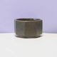 Vintage green hexagonal bowl