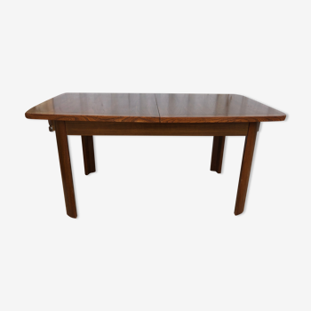 Rectangular Scandinavian butterfly table in solid wood
