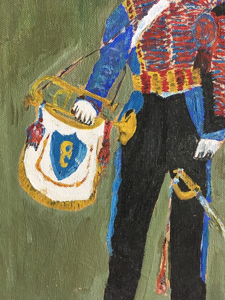 Painting infantry oil