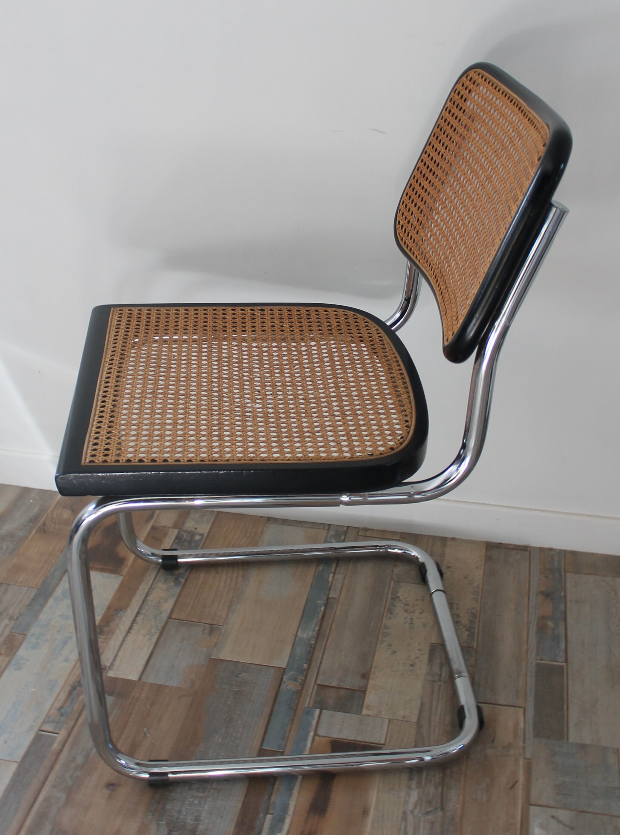 Lot de 4 chaises Cesca B32 par Marcel Breuer