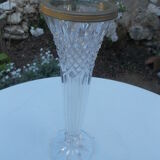 Old vase on molded glass standing