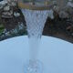 Antique footed glass vase