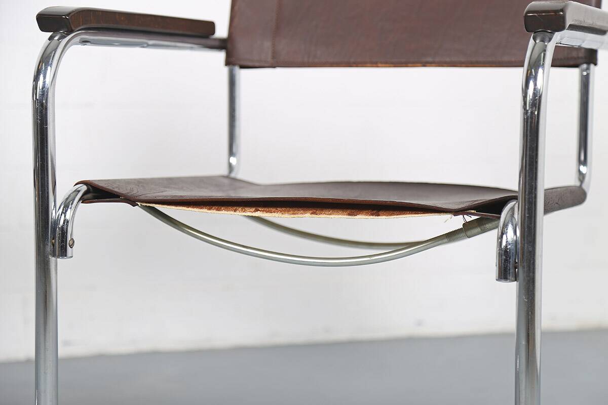 Set of 2: Thonet S34 Mart Stam Bauhaus Vintage Cantilever Chairs