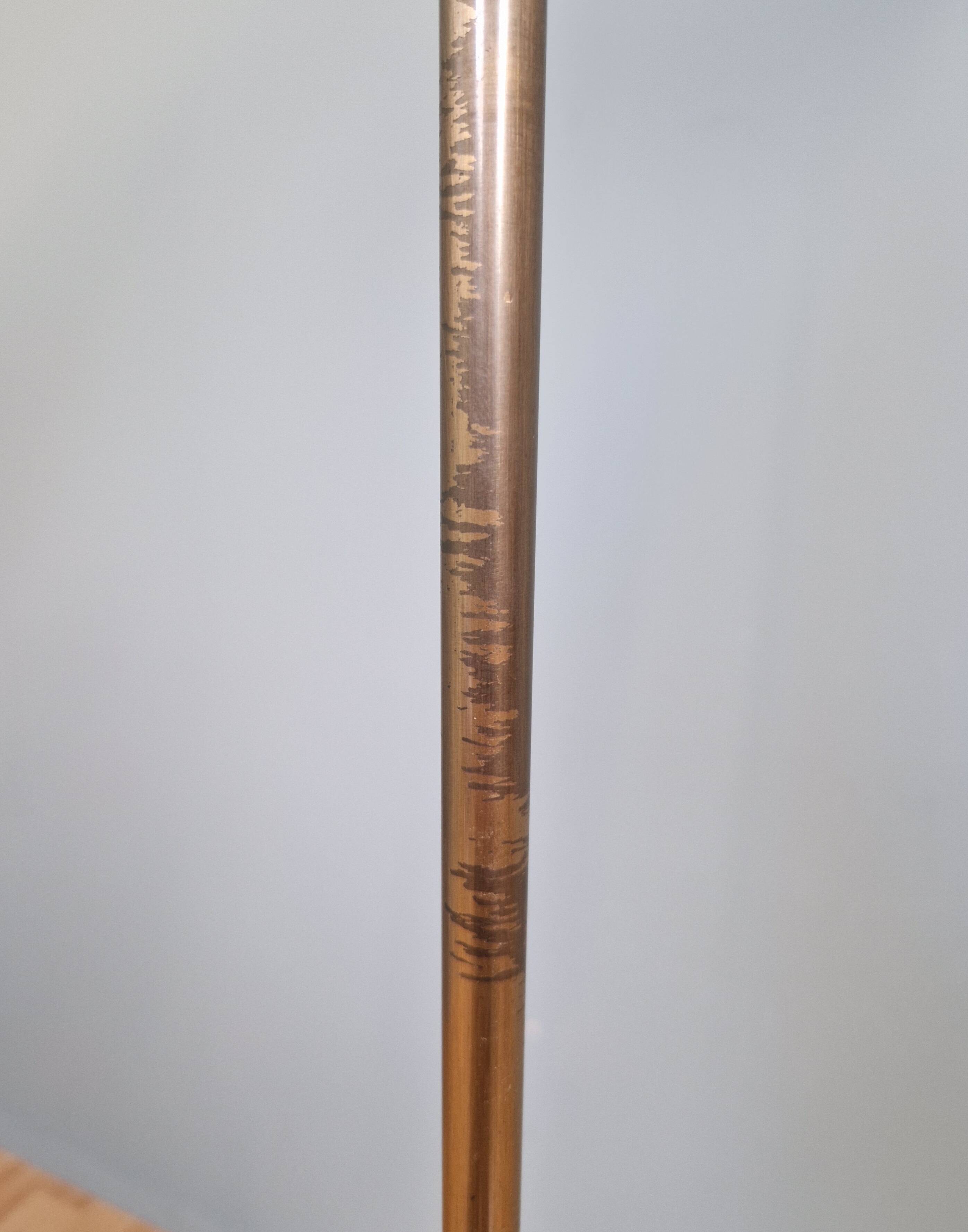 Brass floor lamp, Florian Schulz, Reiminterline, 1970