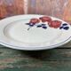 Plate on vintage heel dessert dish Rose Red