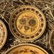 HB Quimper plates, hand-painted dessert service