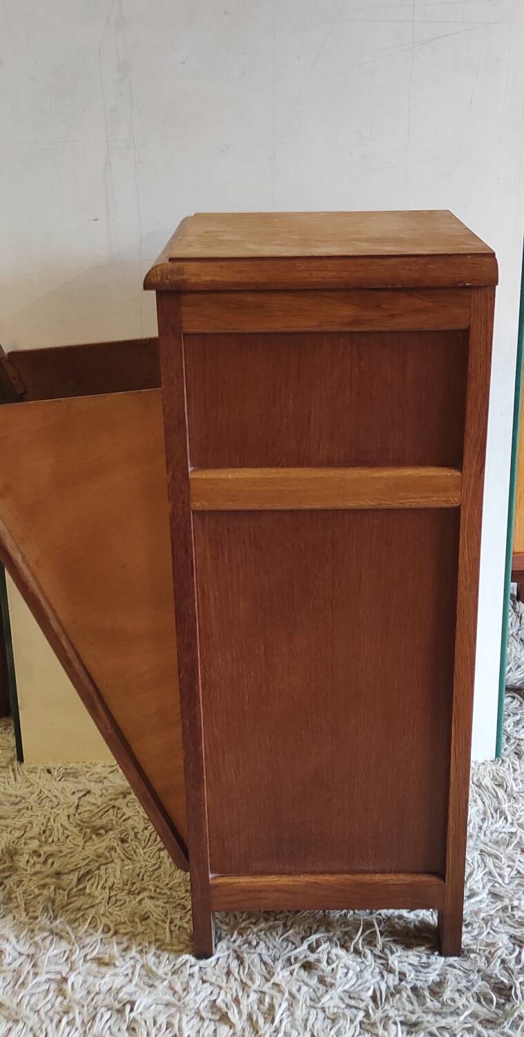 Mado style storage unit in solid wood - 1950s
