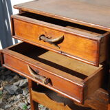 Table desserte à tiroirs meuble de montagne esprit chasse fin 19éme siècle.