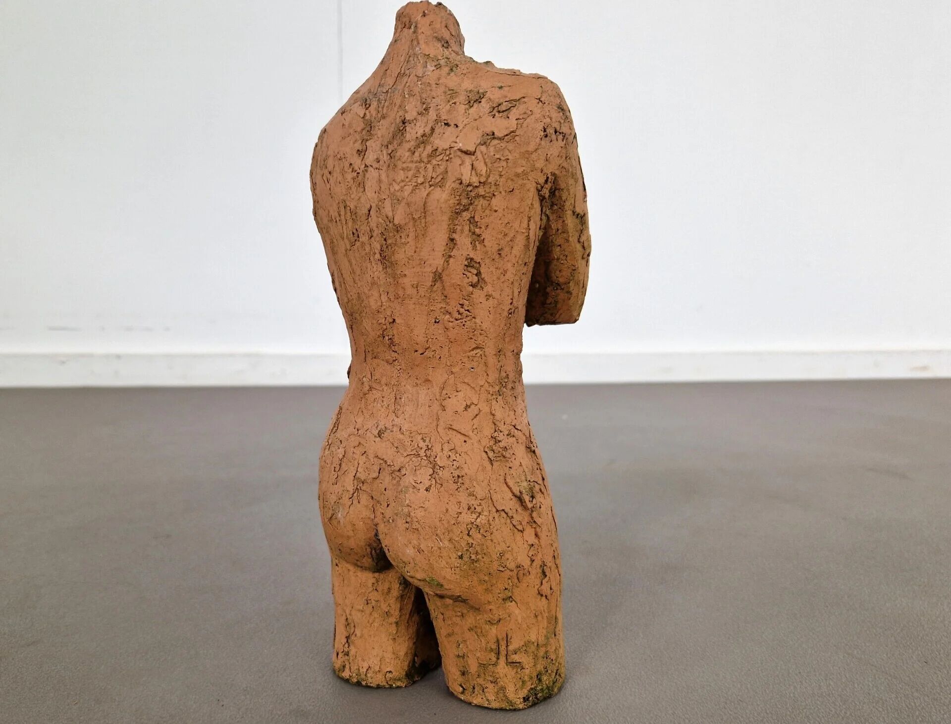 Vintage terracotta sculpture | Female torso