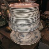 Ancien service de table 26 pièces - Keller et Guérin Lunéville modèle "Lutèce"