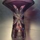 Vase vintage en cristal de Bohème