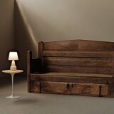 Folk art chest bench, Catalonia, 1800