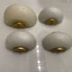 Murano Glass Brass Sconces Set of 4 1970’s
