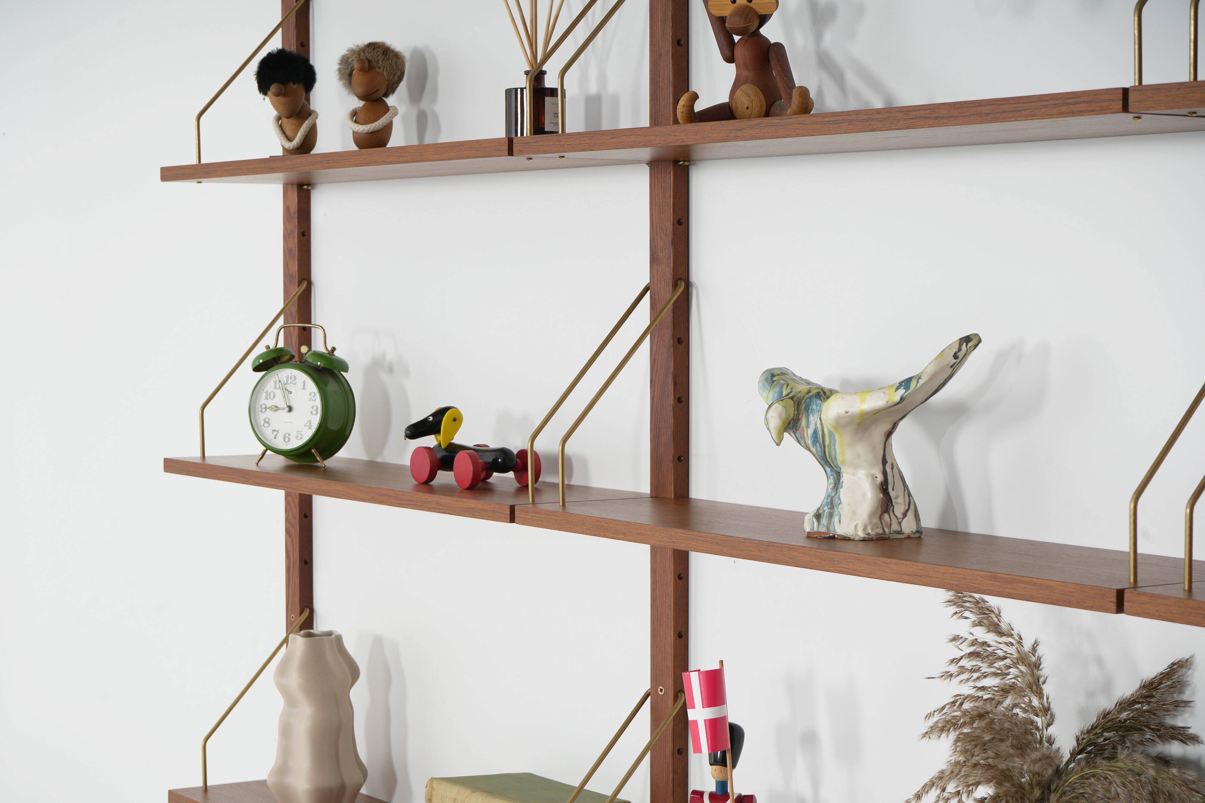 Teak modular shelving unit, Danish design, 1970s, made in Denmark