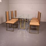 Italian dining room set by Renato Zevi from the 70's