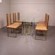 Italian dining room set by Renato Zevi from the 70's