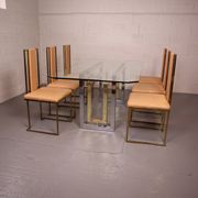 Italian dining room set by Renato Zevi from the 70's
