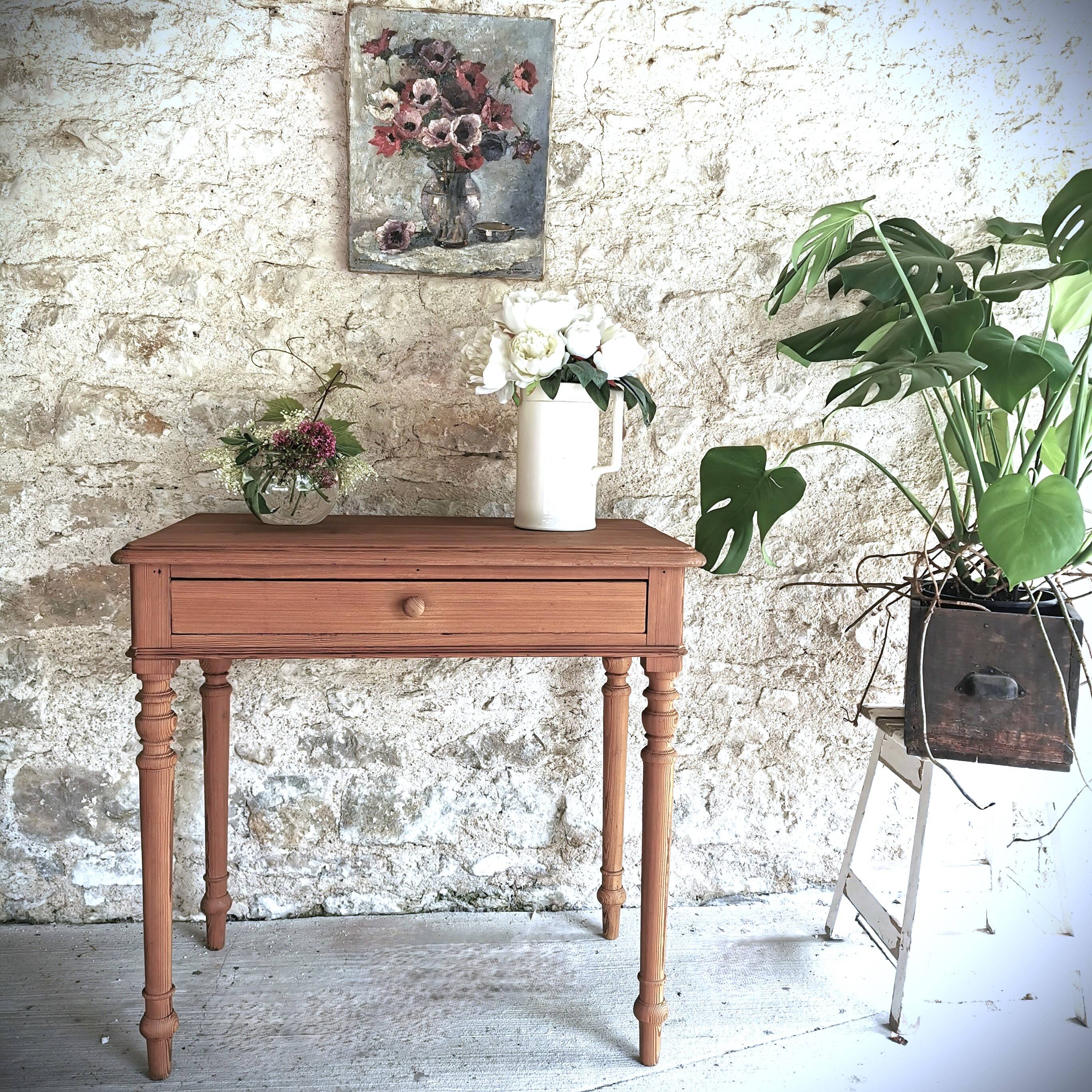 Louis Philippe style pitch pine side table