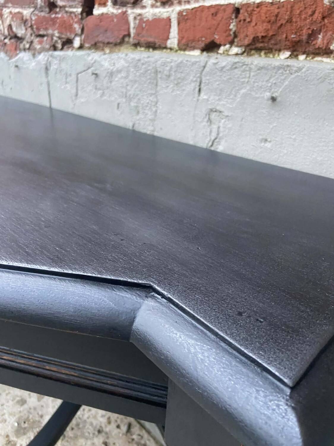 Black wooden console