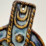 Ceramic glazed wall Celtic cross