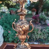 Pair of bronze candelabra nineteenth century