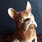 Royal dux - porcelain dog - h 11.5 cm - pink triangle mark