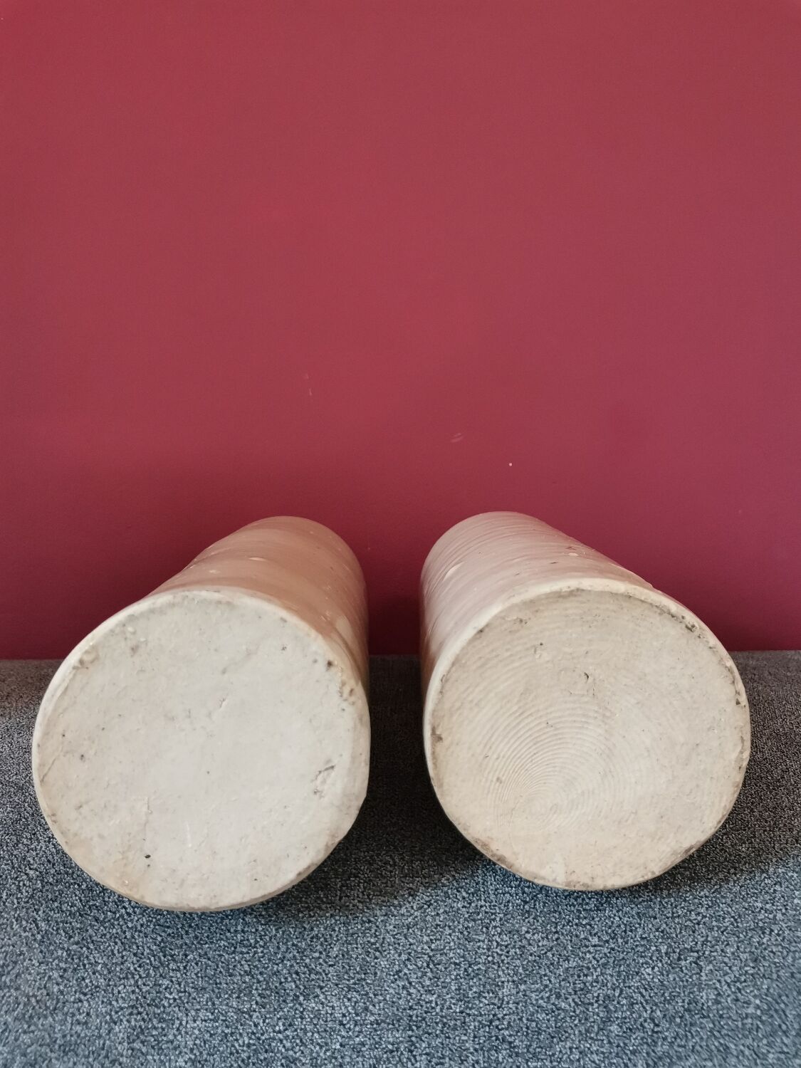 Pair of stoneware bottles