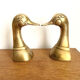 Duck brass bookends