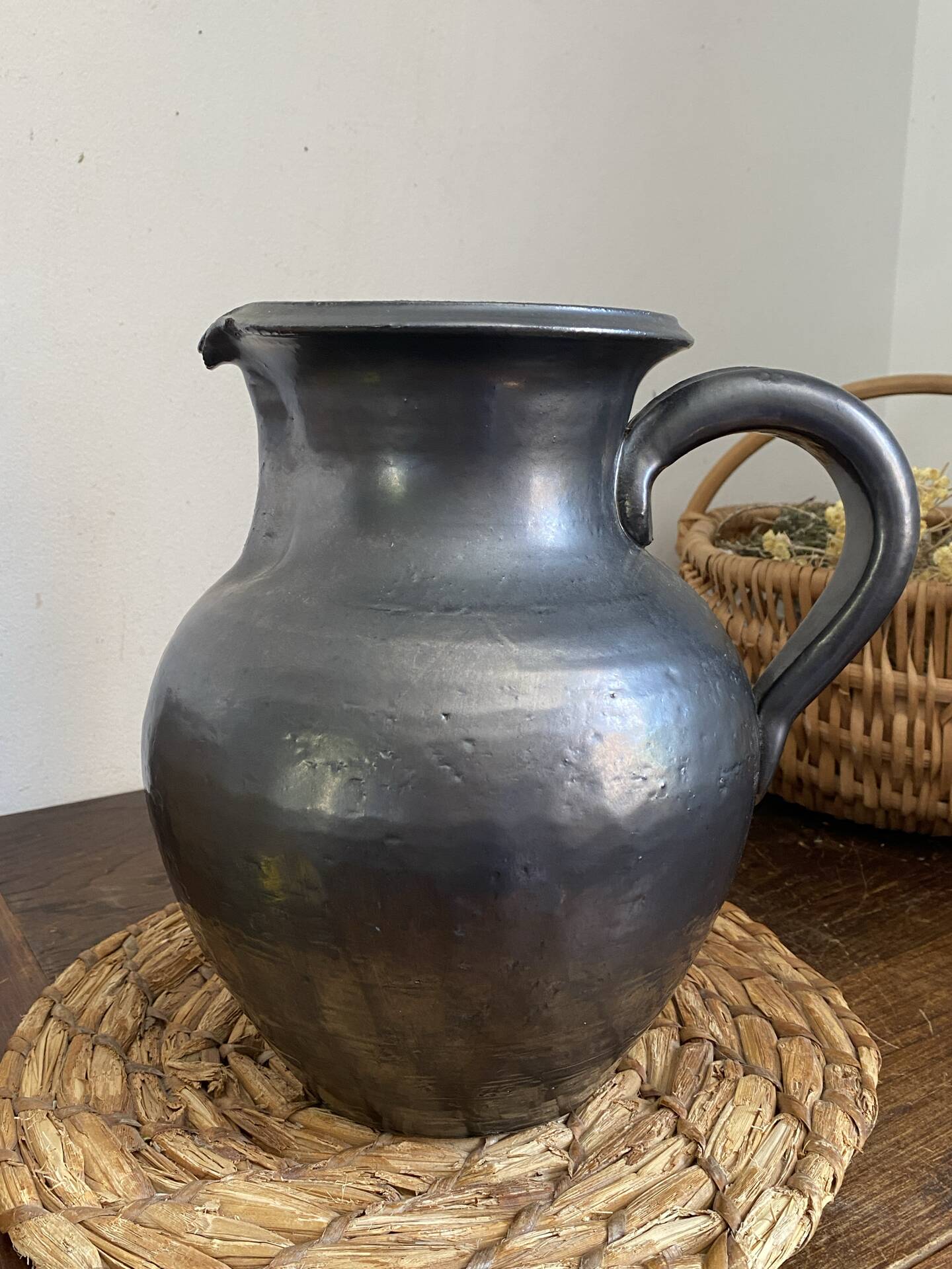Large ceramic pitcher, Jean Marais