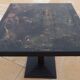 Vintage professional bistro table and its cast iron base