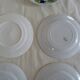 5 plates Luneville Badonviller old faience 385012 red flowers