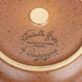 Set 12 plates and 1 dish sandstone of Burgundy Sarreguemines