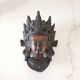 1980s Hand-Carved Wood Buddha Wall Mask