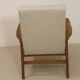 Scandinavian armchair 1960 rounded armrests