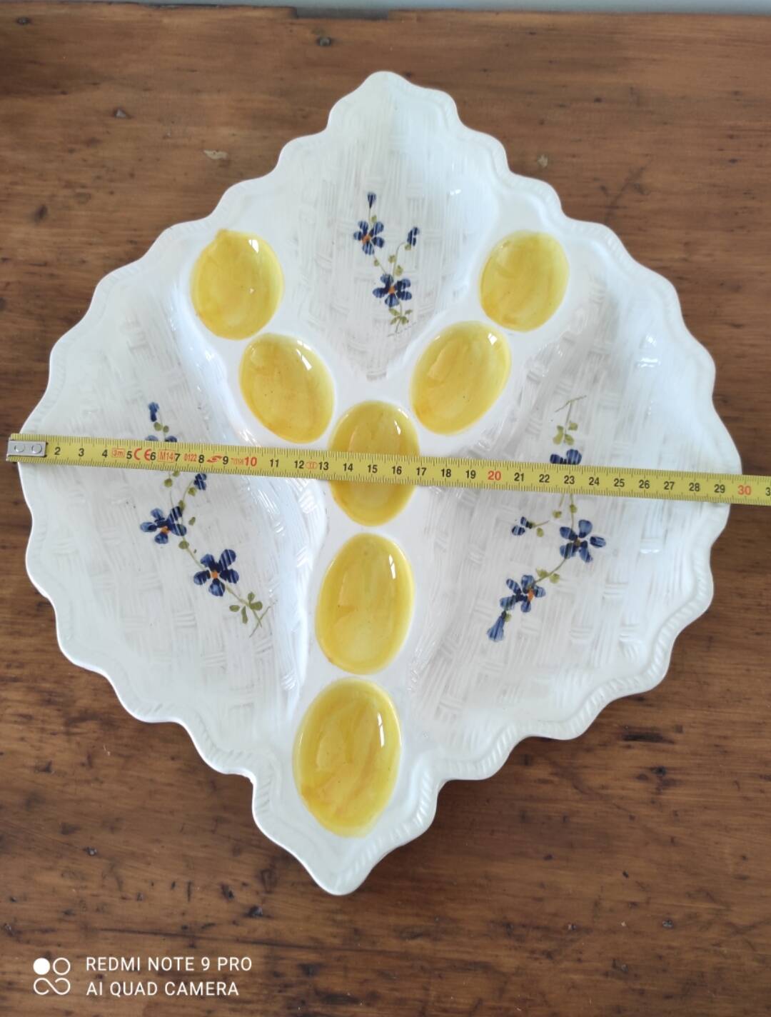 Vintage egg and raw vegetable platter