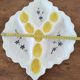 Vintage egg and raw vegetable platter