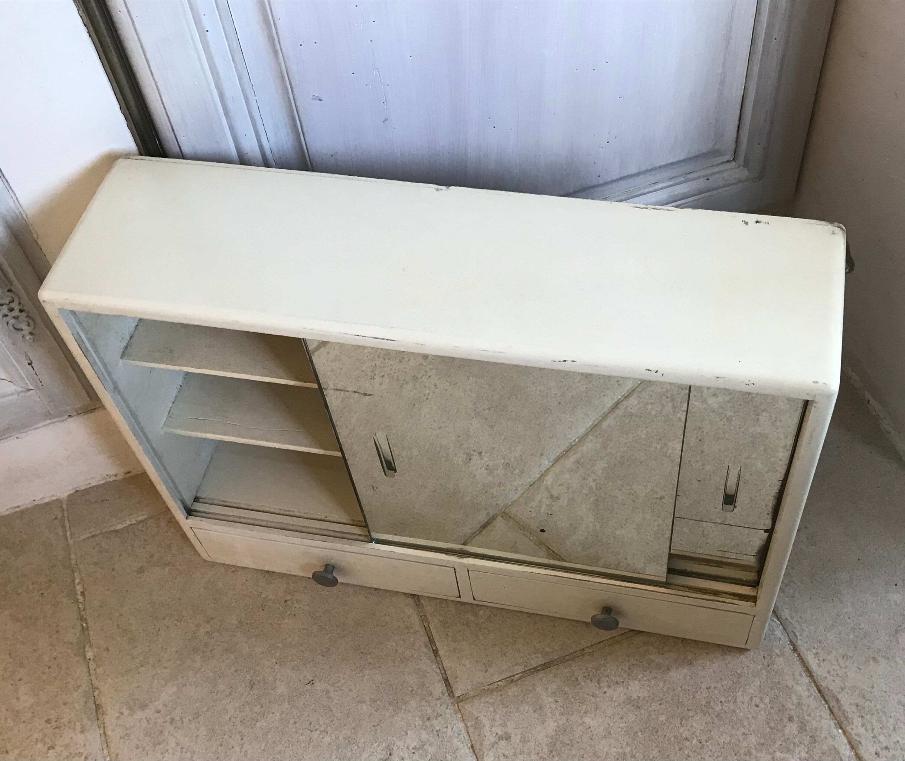 Vintage medicine cabinet mirror