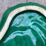 Vallauris green ceramic pocket tray