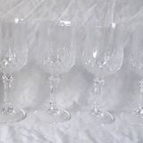 6 verres à pied cristal