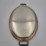 Antique silver metal tray