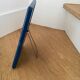 80s hand mirror navy blue frame