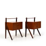 Pair of Teak Nightstands by Sigfred Omann for Ølholm 1960s