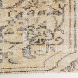Tapis turc doux en laine fait main jaune pâle 5x8, 159x238 cm SK 5244