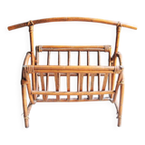 Old bamboo magazine rack