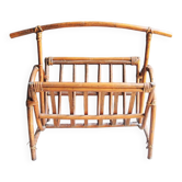 Old bamboo magazine rack