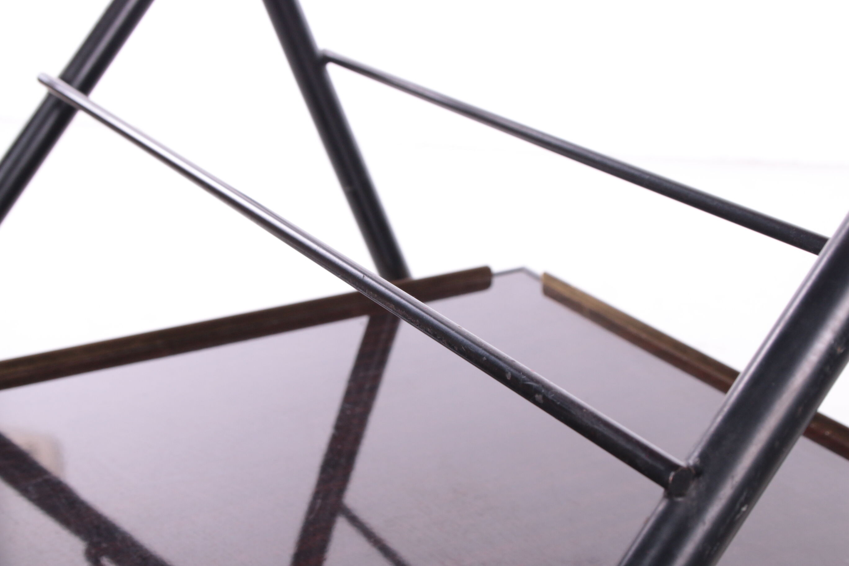 Vintage french serving trolley or drink cart, 1960