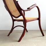 Thonet No. 1 Bentwood and Webbing Folding Arm Chair