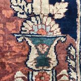 Tapis ancien persan Tabriz en soie très fin 135x160 cm